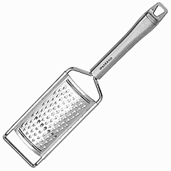 Lemon grater with handle  stainless steel  L=28.5 cm  metal.