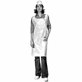 Фартук 110*75см[25шт] полиэтилен ,H=30,L=100,B=75см белый