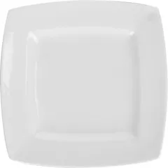 Square plate “Mini Party”  porcelain ,H=2,L=12,B=12cm white