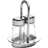 Набор для специй 2 предмета стекло,сталь нерж. D=95,H=120,L=95,B=95мм прозр.,металлич.