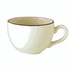 Чашка чайная «Кларет» фарфор 340мл D=10,H=7см айвори,бордо