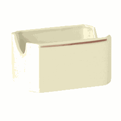 Container for sugar packets “Claret”  porcelain , H=55, L=100, B=70mm  beige, burgundy