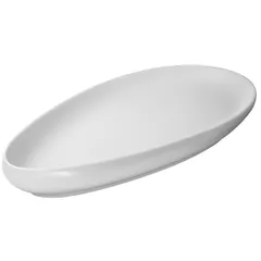 Serving dish “Ninfa” oval  porcelain ,H=35,L=290,B=165mm white