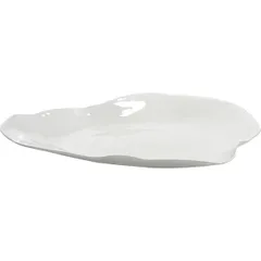 Dish “Perfect Imperfection” oval  bone porcelain , L=26, B=23cm  white