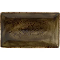 Dish "Kraft Brown" rectangular  porcelain ,H=24,L=270,B=168mm brown.