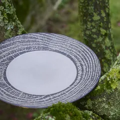 Тарелка «Арборесценс» мелкая фарфор D=265,H=30мм черный,серый, изображение 3