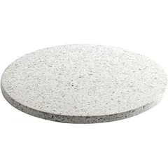 Serving dish terrazzo D=30,H=3cm white