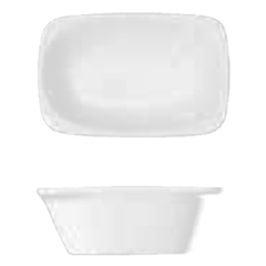 Salad bowl “Modulus”  porcelain , L=100, B=65mm  white