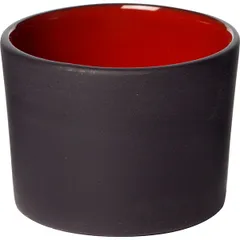 Форма для запекания фарфор 150мл D=75,H=50мм черный,красный