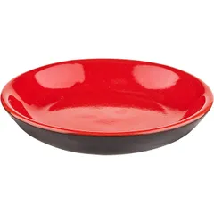 Тарелка «Кармин» без полей керамика D=10см красный,черный, изображение 2