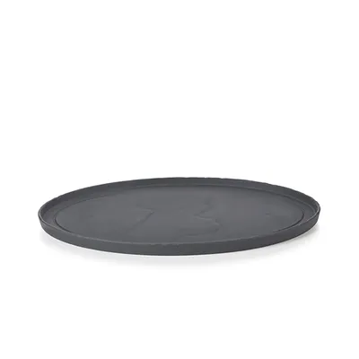 Тарелка «Базальт» керамика D=21см черный, изображение 3