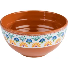 Salad bowl “Arabesque”  plastic  0.8 l  D=155, H=80mm  blue, brown.