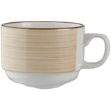 Чашка чайная «Чино» фарфор 225мл D=8,H=6,L=11см белый,бежев.