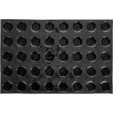 Форма кондитерская «Маффин»[40шт] силикон,стеклопласт. D=51,H=29мм черный