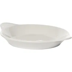 Форма для запекания «Америка» порционная фарфор 350мл D=215,H=30,L=220,B=180мм белый