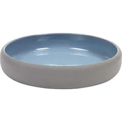 Salad bowl “Dask”  ceramics  D=205, H=35mm  grey, blue.