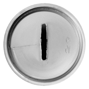 Насадка кондитерская «Широкая лента» сталь нерж. D=22,H=30мм металлич.