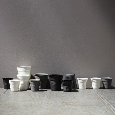 Стакан для эспрессо керамика 80мл D=65,H=60мм черный, изображение 5