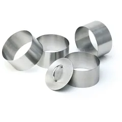 Кольцо кондитерское (набор) + пресс[4шт] сталь нерж. D=60,H=45,L=45мм