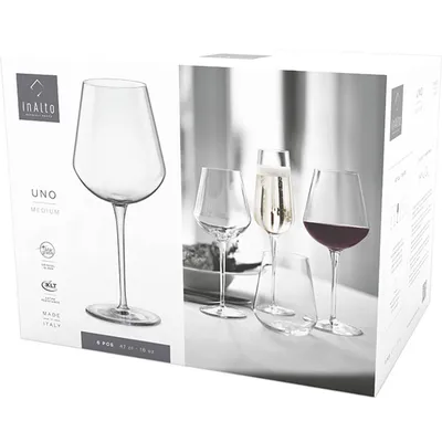 Бокал для вина «Инальто Уно» стекло 470мл D=95,H=220мм прозр., Объем по данным поставщика (мл): 470, изображение 3