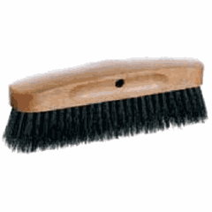 Flour brush, b/handles  wood , L=210, B=45mm  black