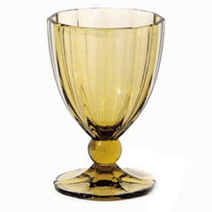 Wine glass “Anais” glass 300ml D=9,H=14cm amber