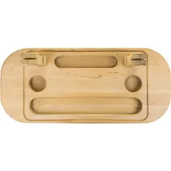 Доска для шашлыка с держателем для шампура настольная бук D=65,H=175,L=475,B=205мм, изображение 2