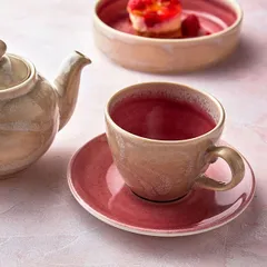 Чашка чайная «Аврора Везувиус Роуз Кварц» фарфор 228мл D=90/44,H=70мм бежев.,бежев., изображение 2