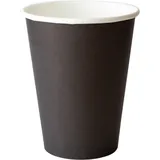 Стакан для горячих напитков одноразовый[50шт] бумага 300мл D=90,H=111мм черный