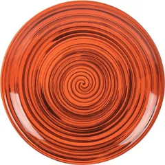 Small plate  ceramics  D=22, H=2cm  orange.