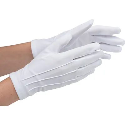 Перчатки размер (L/XL) для официантов (пара) хлопок белый, изображение 3