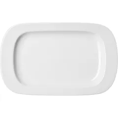 Блюдо «Белая» Принц прямоугольное фарфор ,L=24,B=15,3см белый