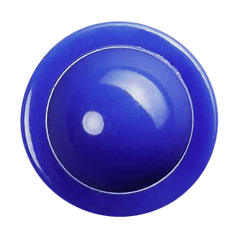 Пукли[12шт] пластик D=15мм голуб.