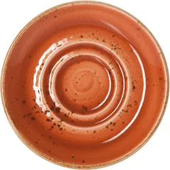 Блюдце «Крафт Терракота» фарфор D=110/40,H=13мм терракот