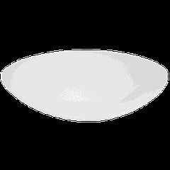 Блюдо «Александрия» овальное фарфор ,H=2,L=30,B=24см белый