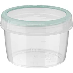 Container for “Vintage” products with lid  polyprop.  250 ml  D=90, H=62mm  clear.
