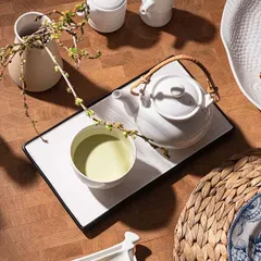 Чайник заварочный «Кунстверк» фарфор 0,6л D=80,H=95,L=153мм белый, изображение 4