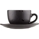 Tea pair “Onyx” ceramics 200ml D=150,H=65mm black