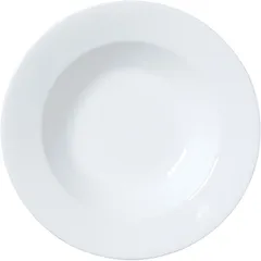 Plate “Classic White” with a wide side  bone porcelain  0.6 l  D=28 cm  white