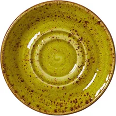 Saucer “Kraft Apple”  porcelain  D=145, H=17mm  yellow-green.