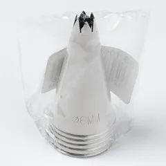 Насадка кондитерская «Открытая звезда» (6 зубцов)[5шт] сталь нерж. D=25/6,H=45мм стальной, изображение 2