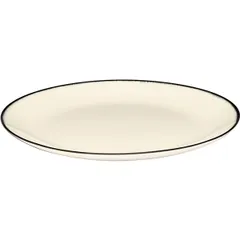 Тарелка «Де» №1 фарфор D=28см кремов.,черный, изображение 3
