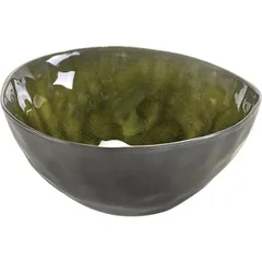 Salad bowl “Pure”  ceramics  0.7 l  D=160, H=68mm  green.