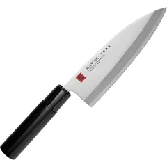 Kitchen knife “Deba”  stainless steel, wood , L=290/165, B=47mm  metallic, black