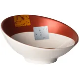 Салатник «Зен» фарфор 65мл D=95,H=44мм белый,оранжев.