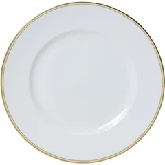 Тарелка «Беништ Голд» кост.фарф. D=27,5см белый,золотой