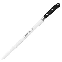 Нож для окорока «Ривьера» сталь нерж.,полиоксиметилен ,L=410/300,B=17мм черный,металлич.