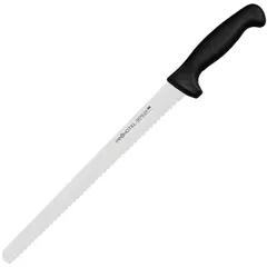 Нож для хлеба «Проотель» сталь нерж.,пластик ,L=440/300,B=25мм черный,металлич.