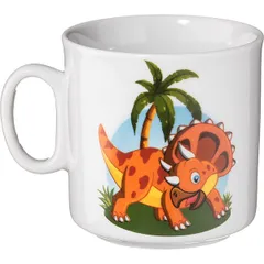 Кружка «Динозаврики» фарфор 200мл белый, изображение 2