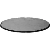 Блюдо для подачи сланец натур. D=250,H=5мм черный